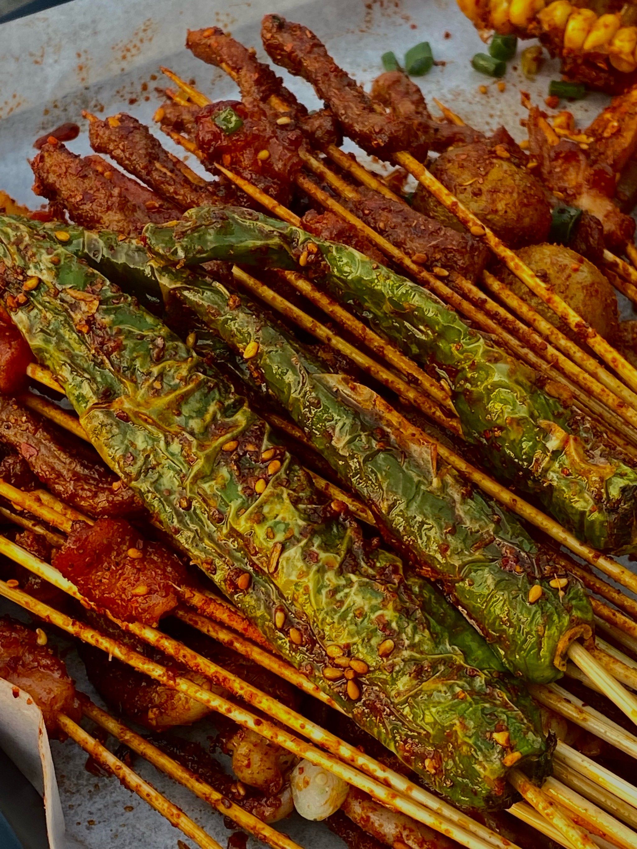 油炸素菜串都有那些(炸串 素菜)