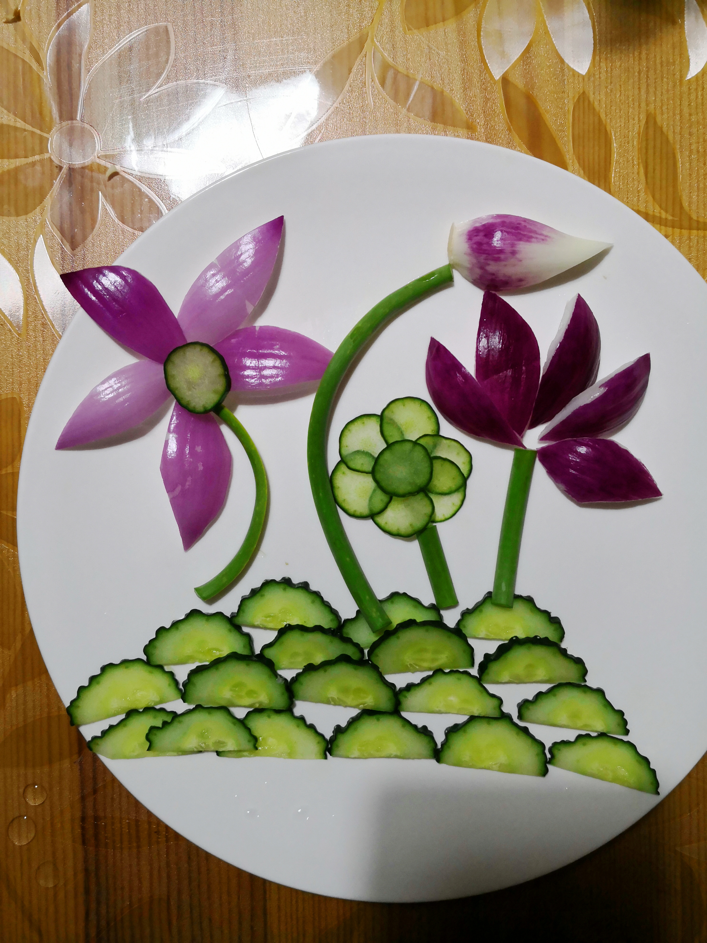 五彩素菜花样做法(五彩素菜的做法大全)