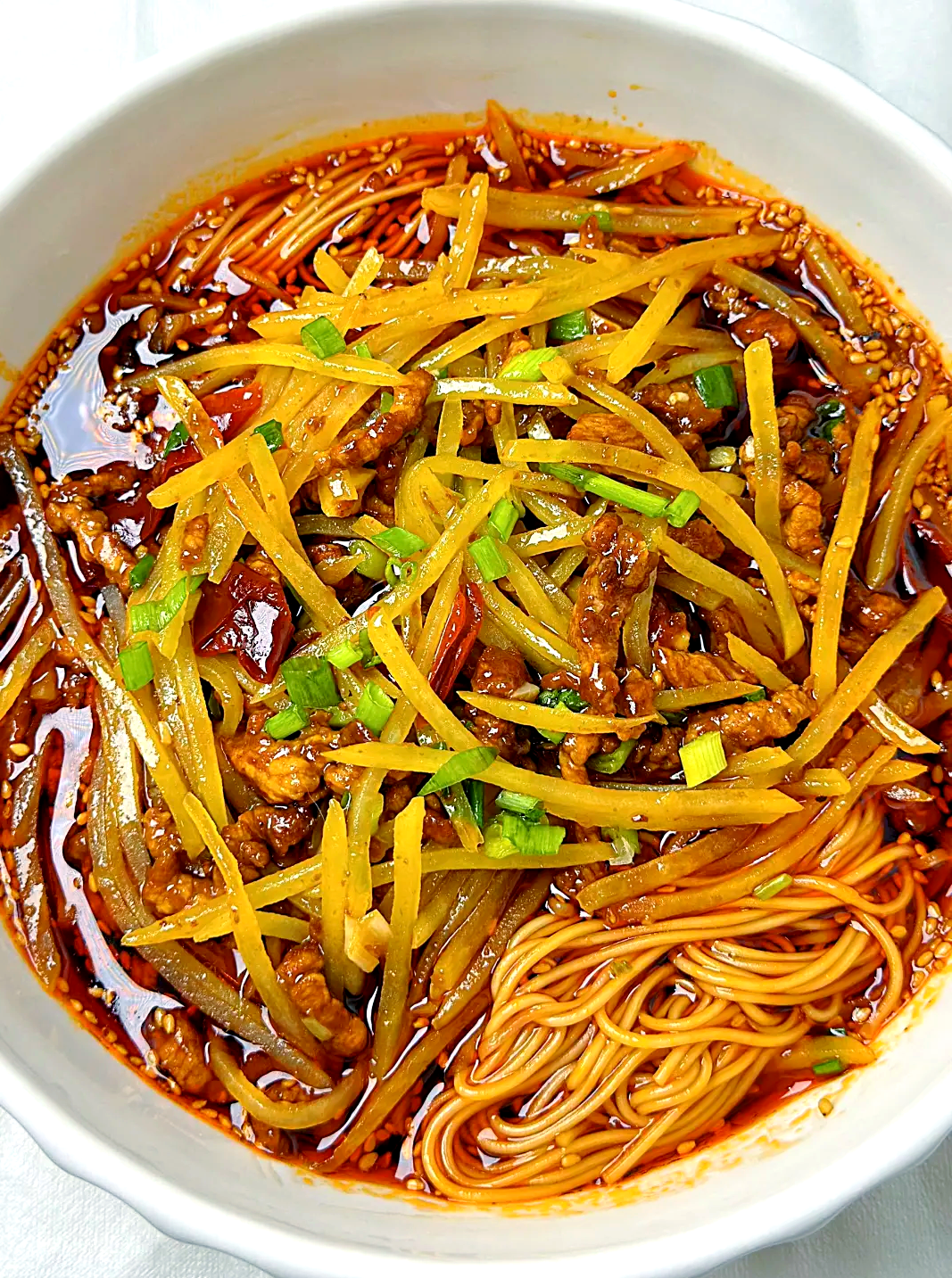 土豆臊子面的家常做法(土豆丝臊子的做法)