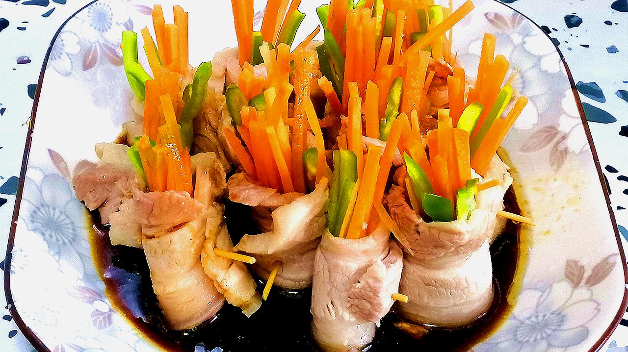 五花肉素菜卷(姜汁撞奶五花肉) 五花肉素菜卷(姜汁撞奶五花肉)