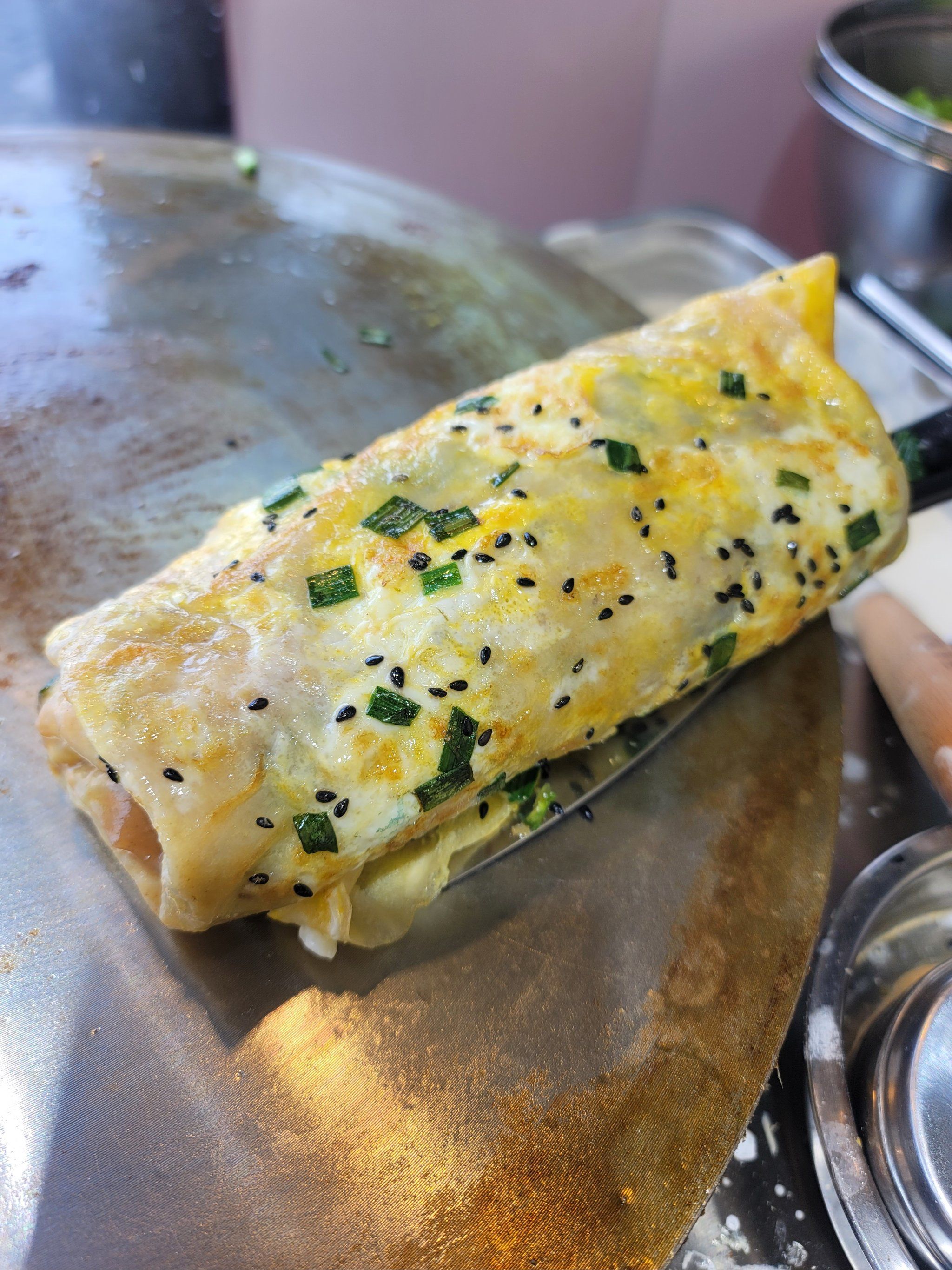 鸡蛋摊饼小吃(鸡蛋摊饼的做法) 鸡蛋摊饼小吃(鸡蛋摊饼的做法)