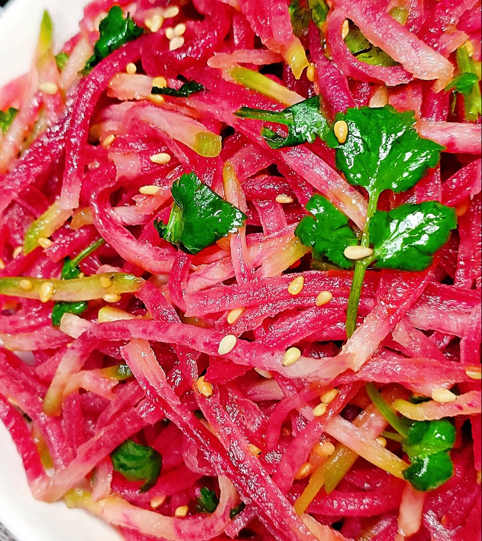 凉菜红心萝卜(红心萝卜凉拌的做法大全) 凉菜红心萝卜(红心萝卜凉拌的做法大全)