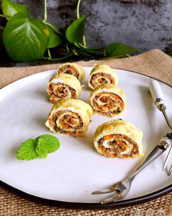 什锦素菜肉蛋卷(什锦菜蔬丸子汤)