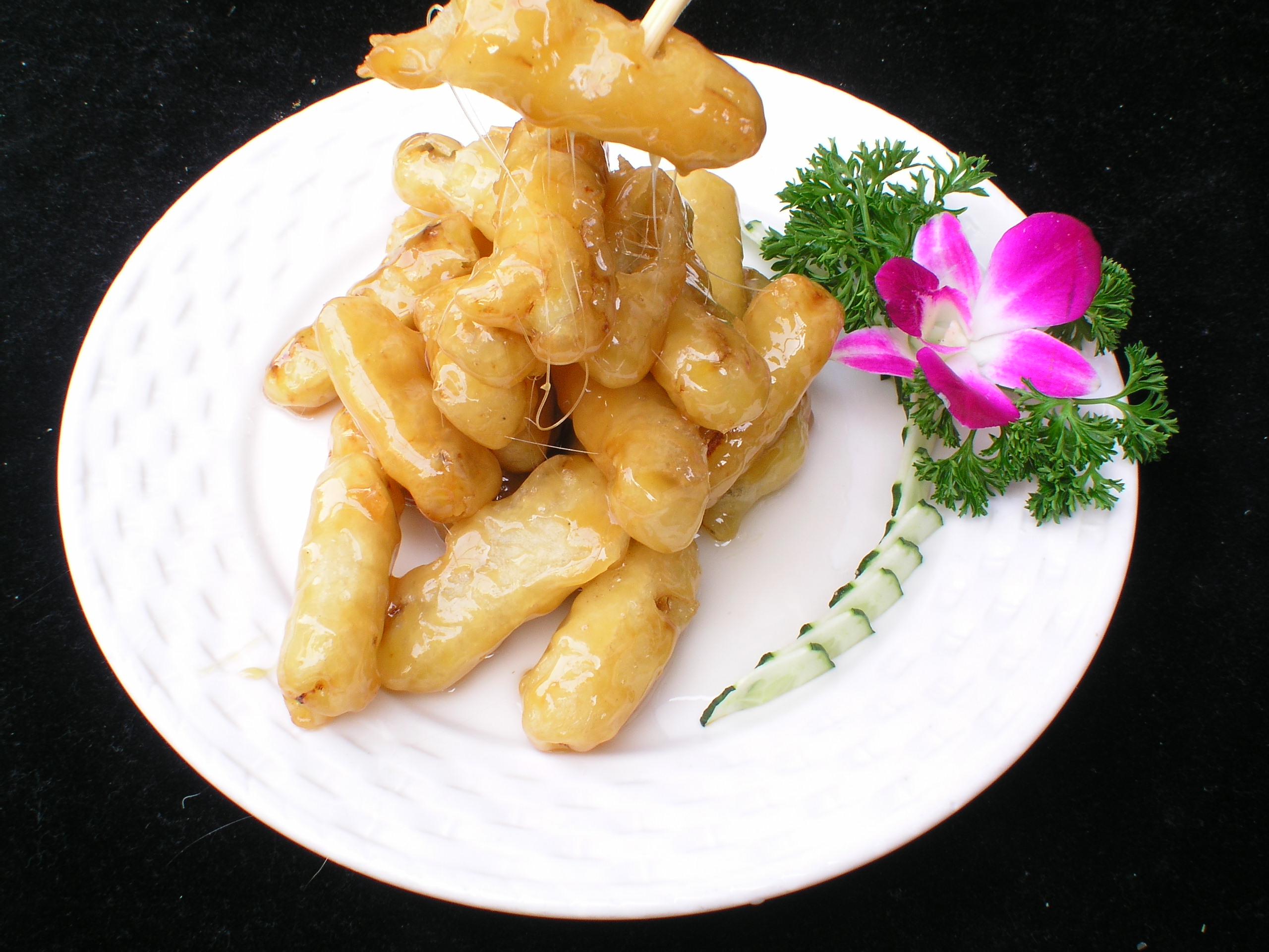 拔丝香蕉的家常做法(拔丝香蕉不炸最佳方法)