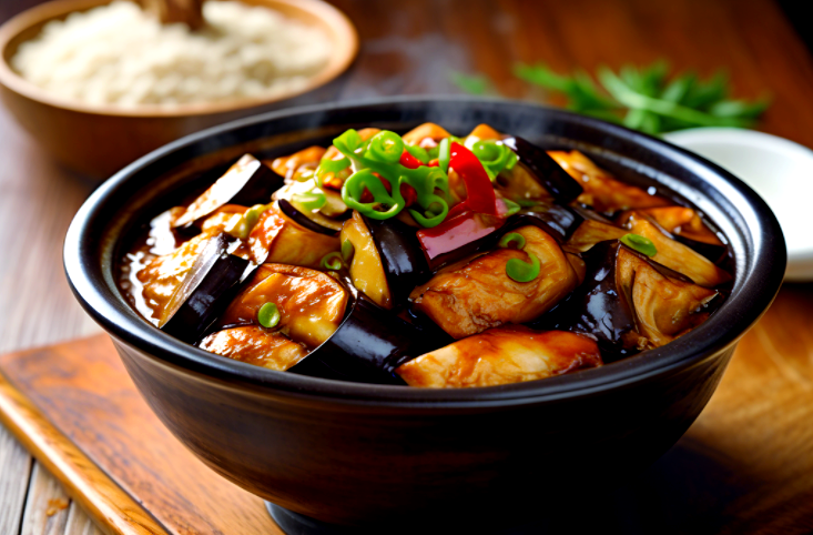 茄子煲饭的家常做法(茄子煲米饭) 茄子煲饭的家常做法(茄子煲米饭)