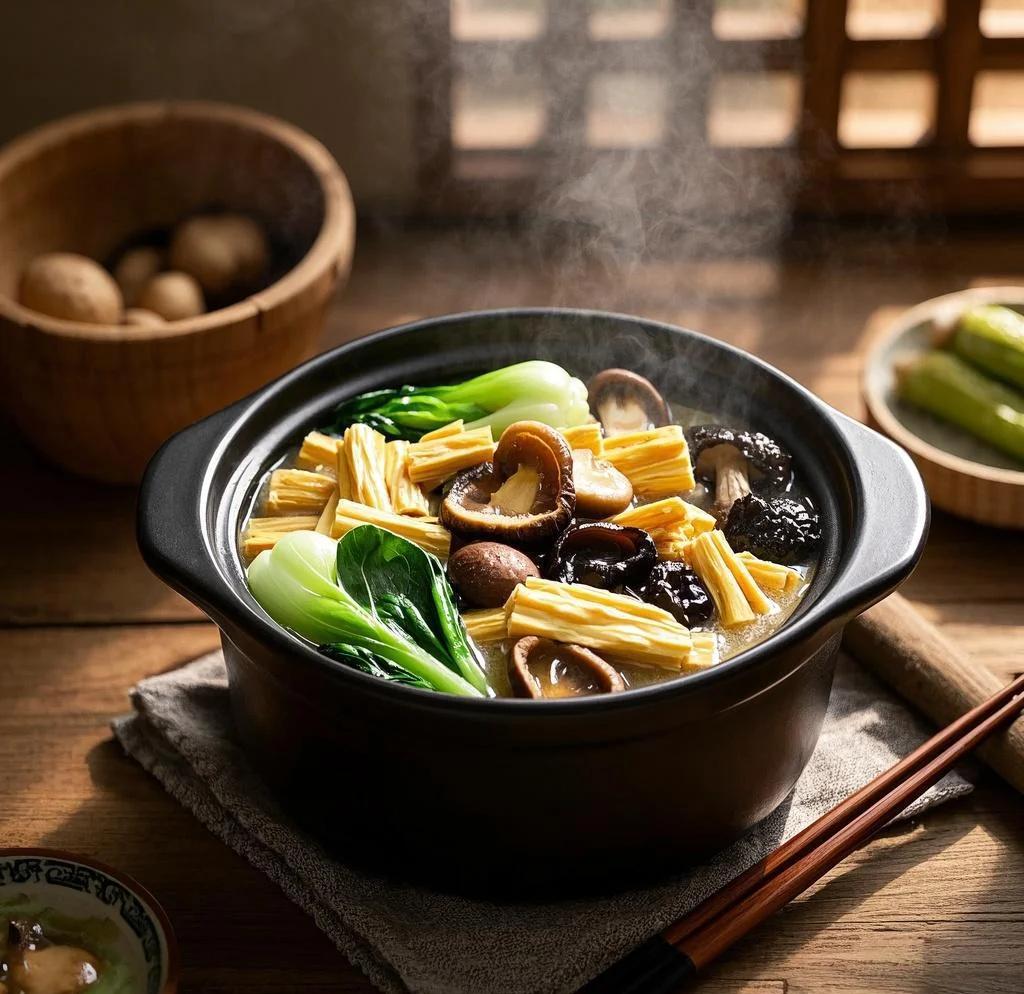 腐竹烧素菜搭配(腐竹配啥菜)