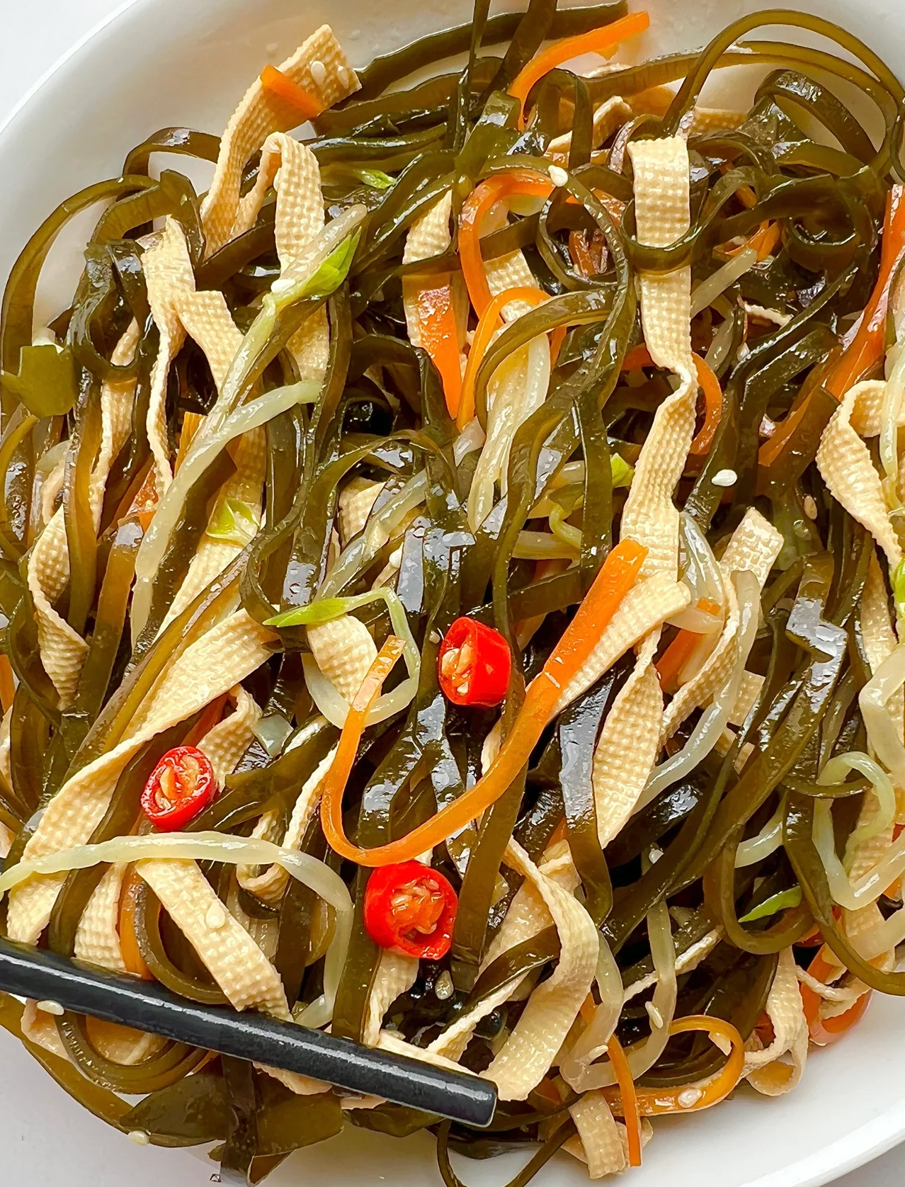 肉皮海带凉菜(肉皮炒海带做法视频) 肉皮海带凉菜(肉皮炒海带做法视频)