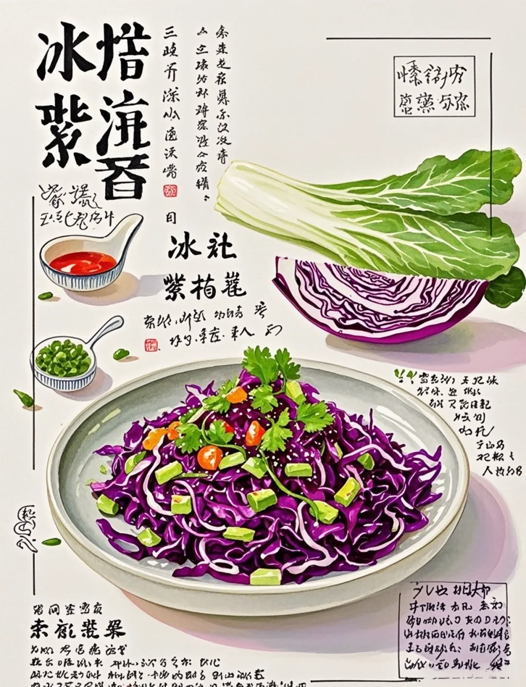 紫甘蓝凉拌凉菜做法(紫甘蓝凉拌怎么做好吃法) 紫甘蓝凉拌凉菜做法(紫甘蓝凉拌怎么做好吃法)