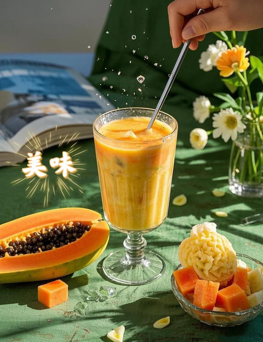 早餐木瓜酸奶(木瓜+酸奶)