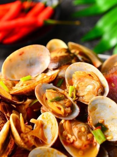 捞汁素菜扇贝肉拼盘(扇贝肉摆盘)