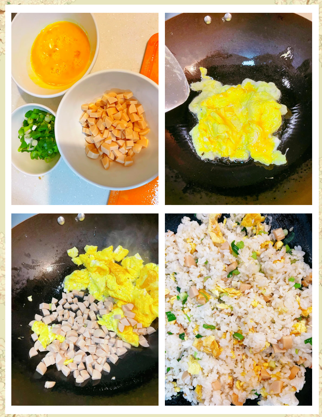 鸡蛋炒饭的家常做法(鸡蛋炒饭的作法)