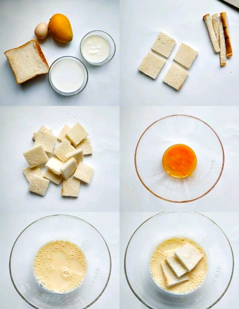 芒果吐司早餐(芒果起司蛋糕做法)