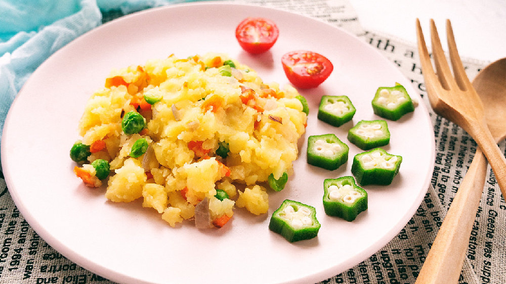 凉菜土豆泥油菜(土豆泥凉菜的做法)