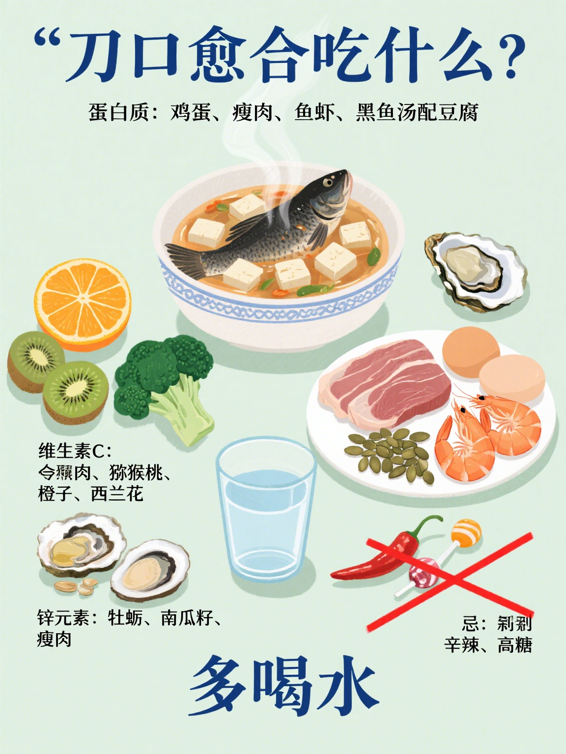 伤口愈合吃什么素菜(有伤口吃什么蔬菜愈合的快)