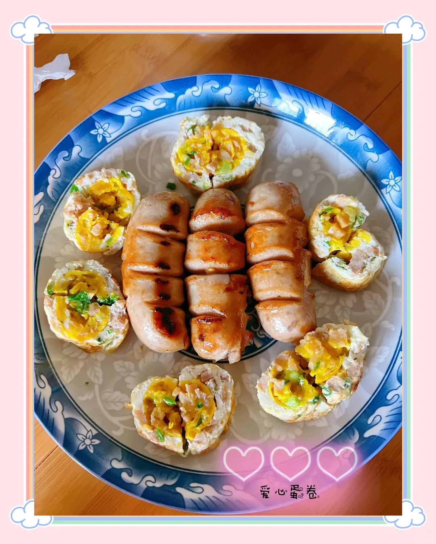 火腿爱心早餐图片(爱心火腿肠的做法)