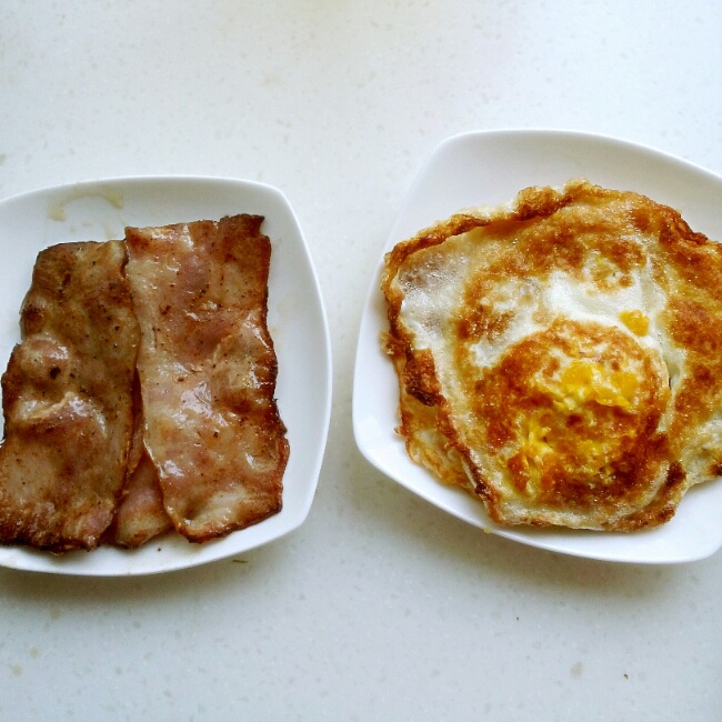 早餐吃培根鸡蛋(培根鸡蛋饭)