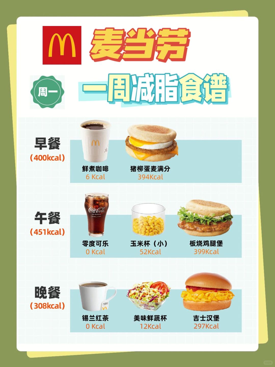 麦当劳早餐全餐多少钱(麦当劳早餐单价)