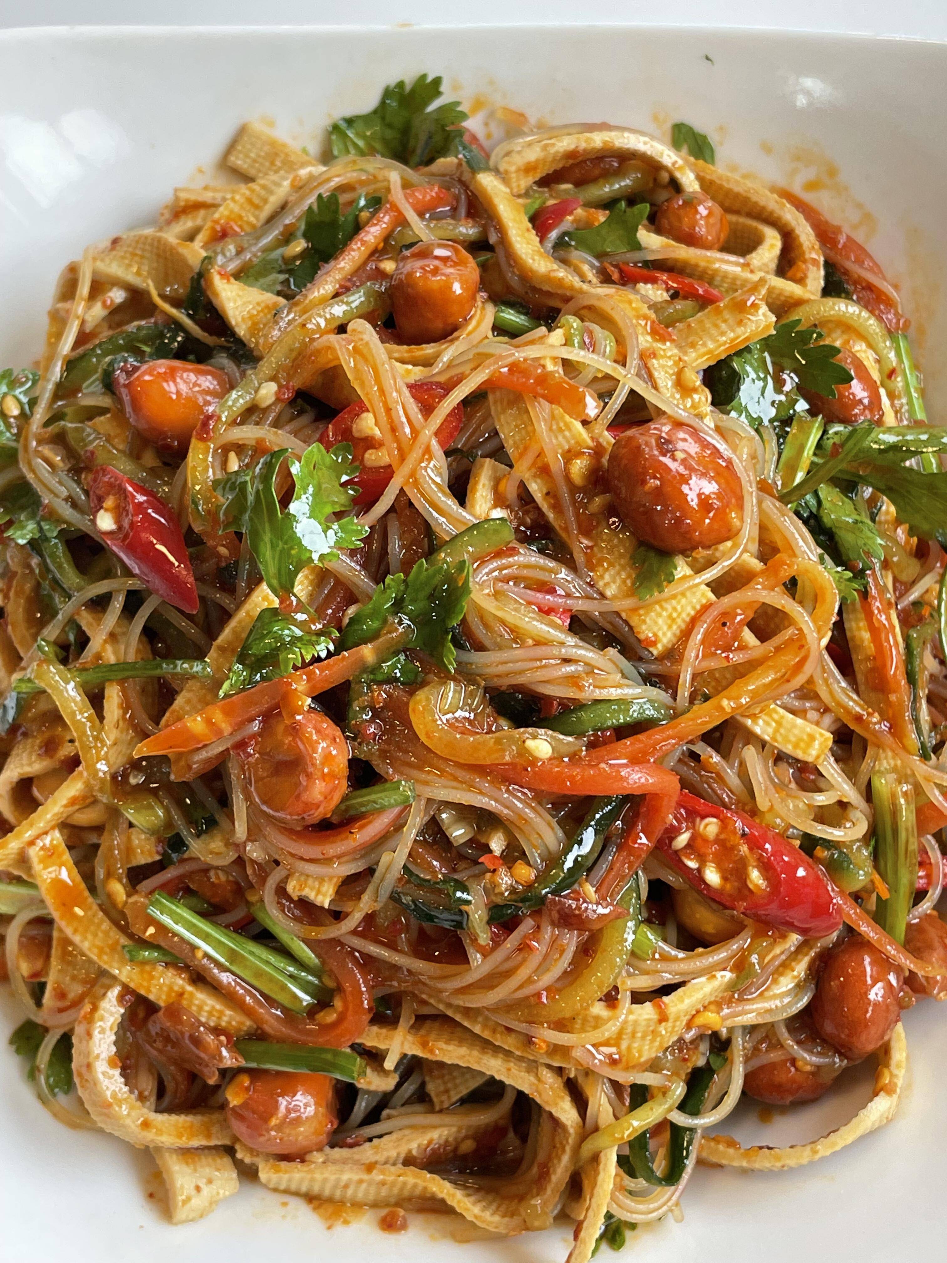 凉菜带豆条(调凉菜的豆腐条)