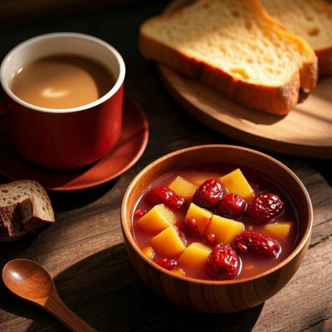 早餐很红薯汤(早餐红薯汤和什么一起吃)