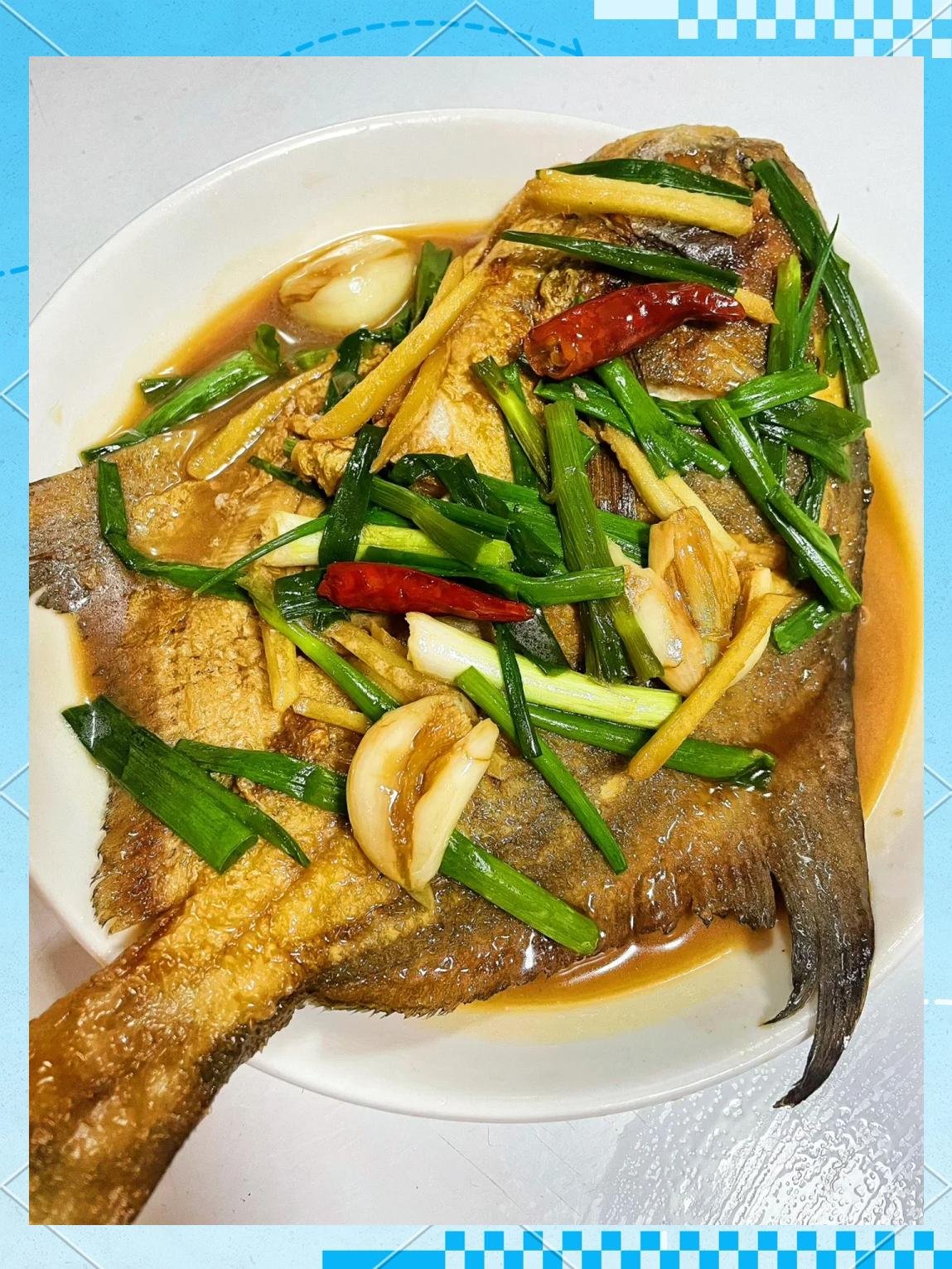 家常红烧鲳鱼图片(家常红烧鲳鱼图片高清)