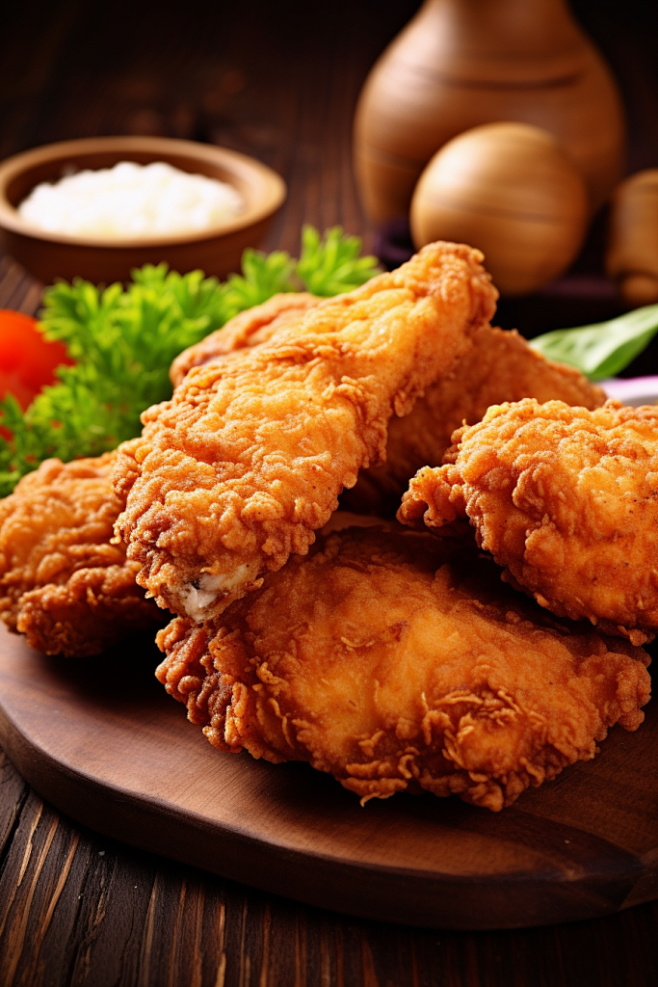 炸鸡小吃图片(炸鸡美食图片素材大全)