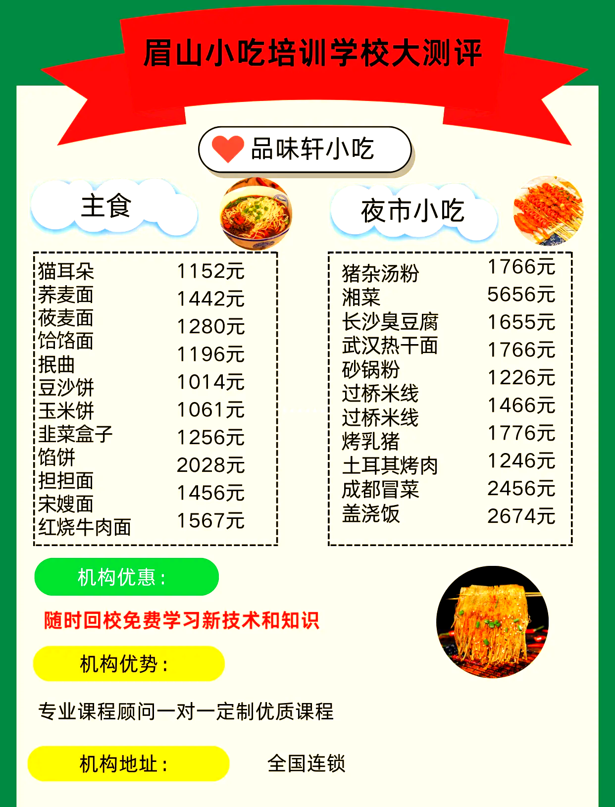 眉州小吃菜单(眉州小吃有什么)