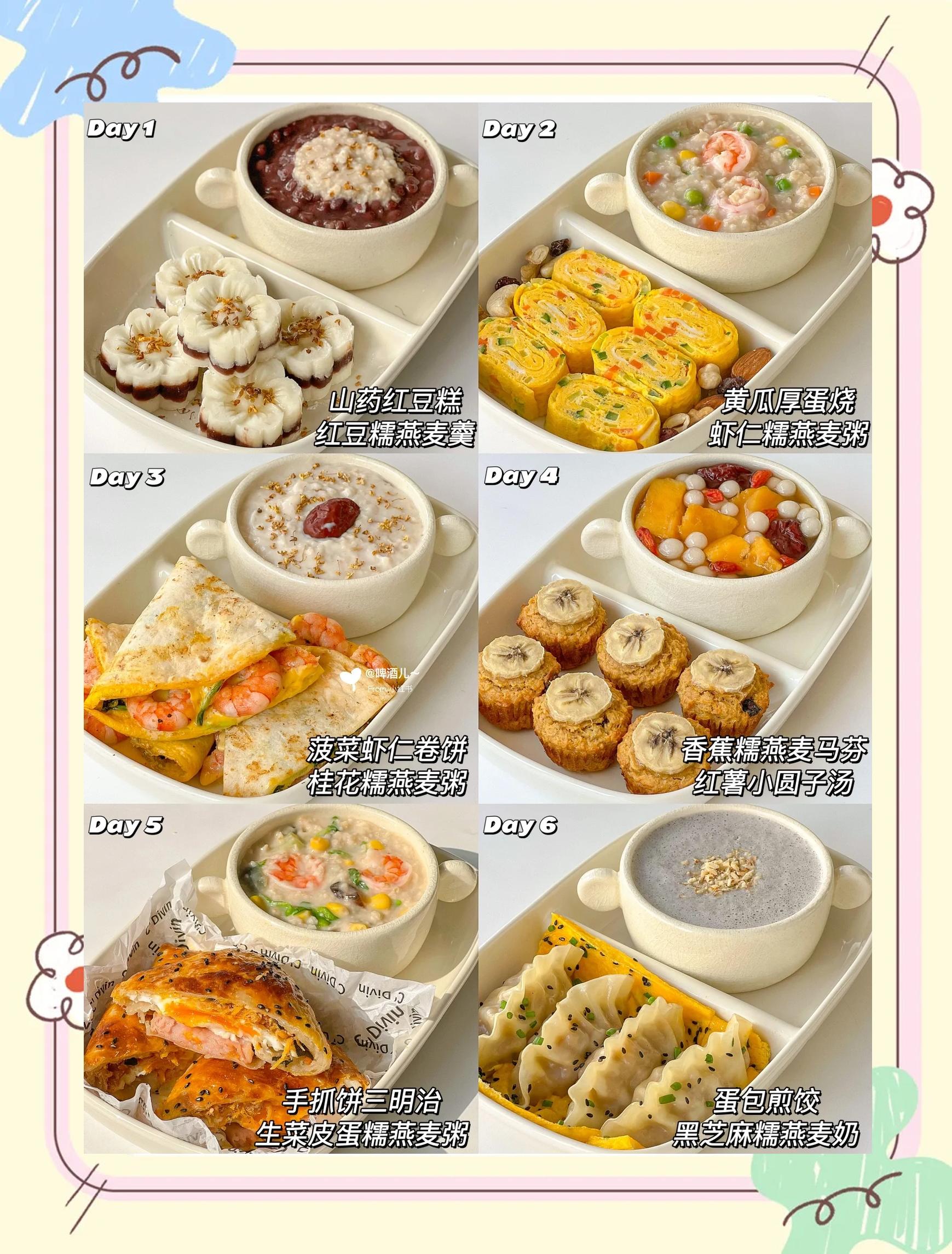 早餐饮食名(早餐食物名字大全)