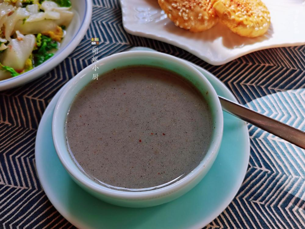 黑米糊早餐(黑米糊的搭配)