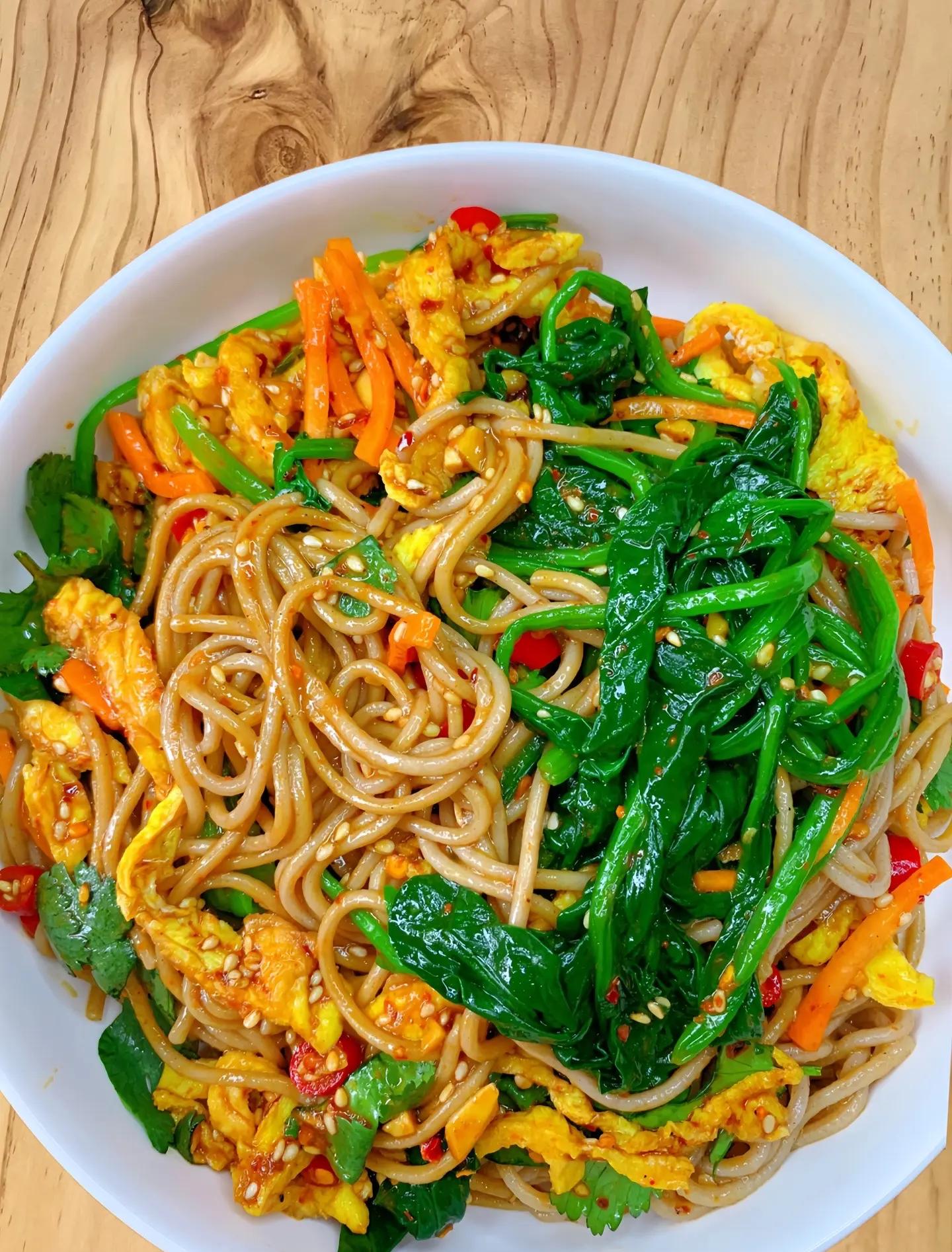 凉面条素菜做法大全(凉面条素菜做法大全图片)