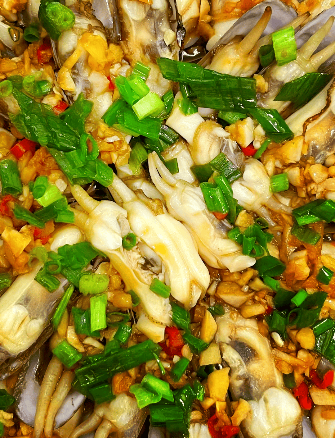 葱油蛏子的家常做法(蛏子怎么清理内脏视频)