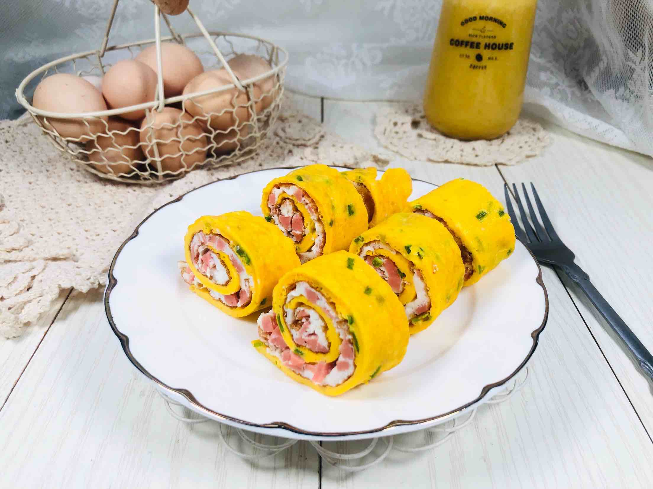 快手早餐鸡蛋卷(早餐鸡蛋卷的做法大全)