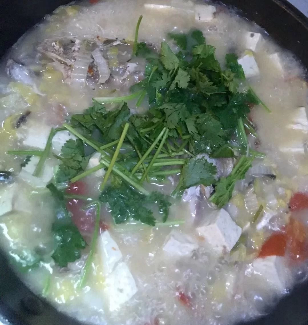 家常鱼头豆腐汤的做法(清炖鱼头豆腐汤最简单5步)