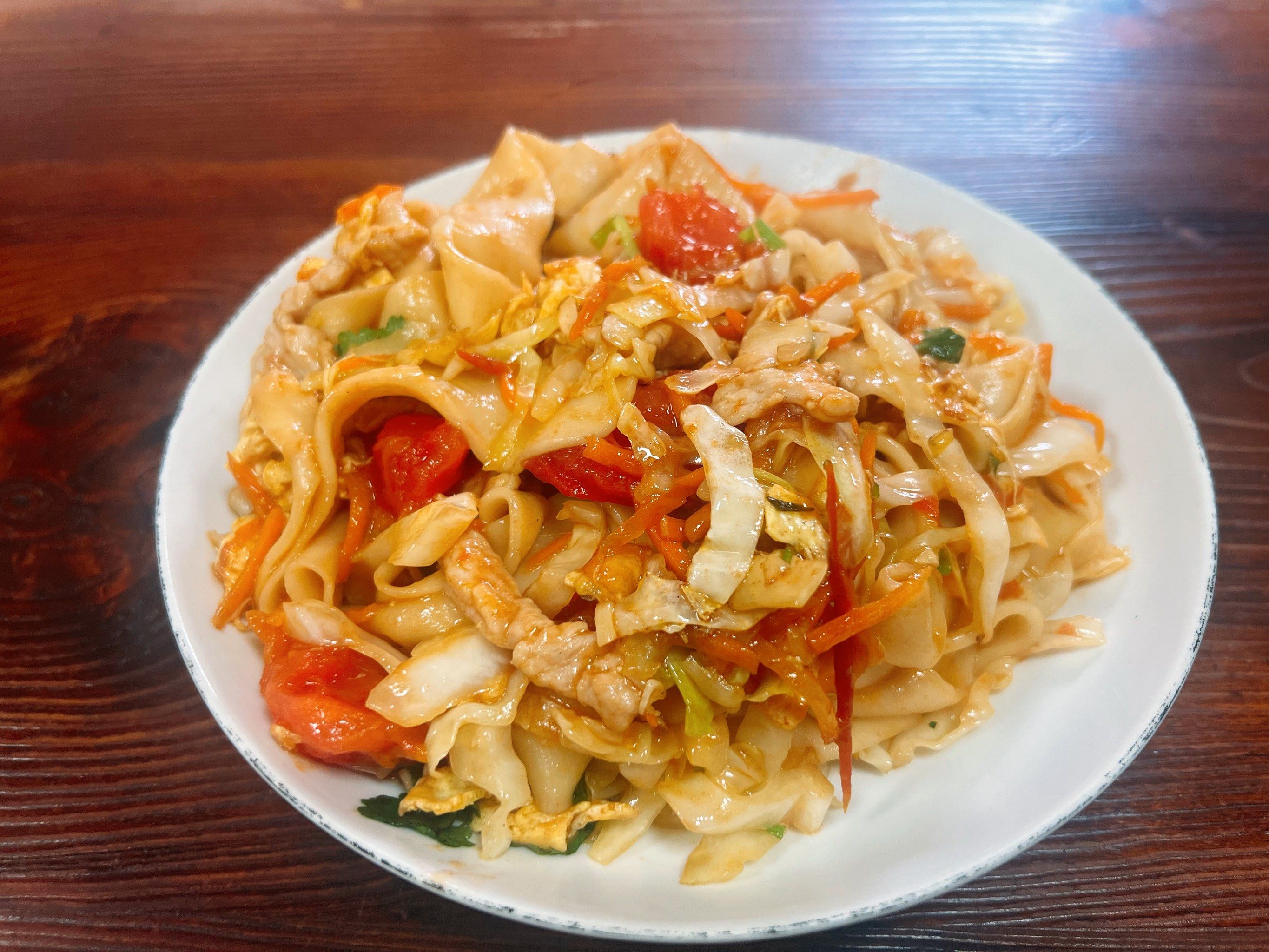 家庭版素菜烩面(素烩面都用什么菜配菜)