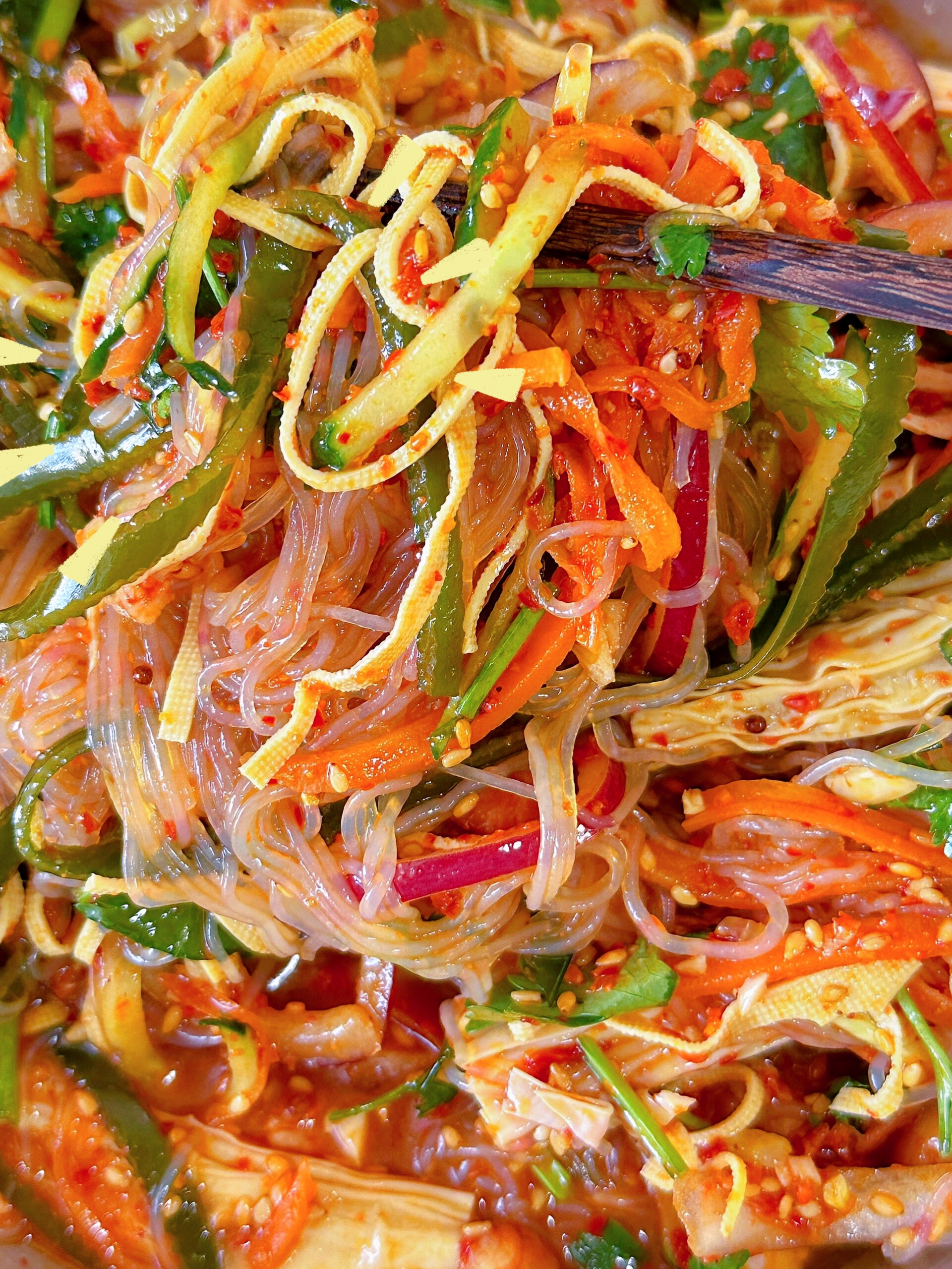 纯粉丝拌凉菜(纯粉丝拌凉菜的做法)