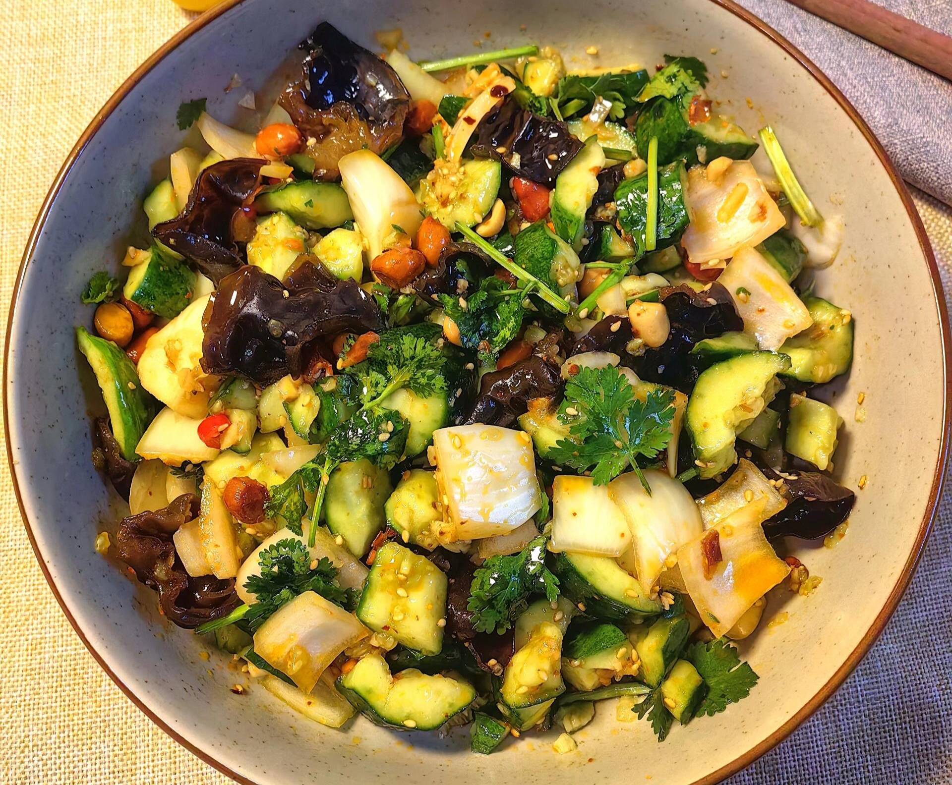 青菜花生凉菜做法(青菜花生米怎么凉拌)