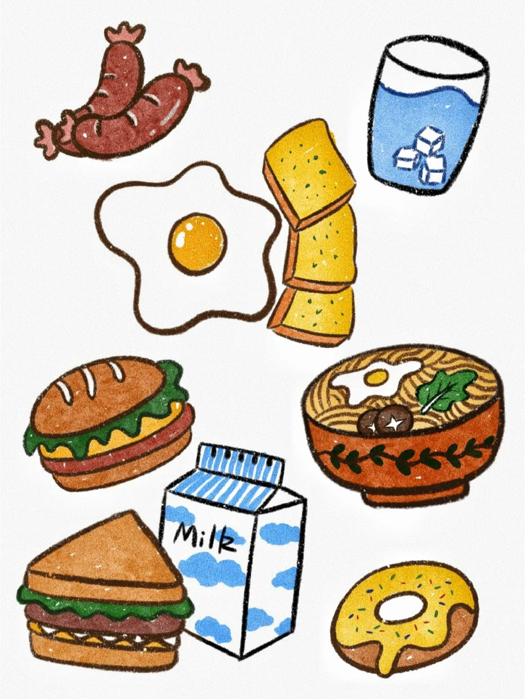 营养早餐怎么画(营养早餐怎么画图片)