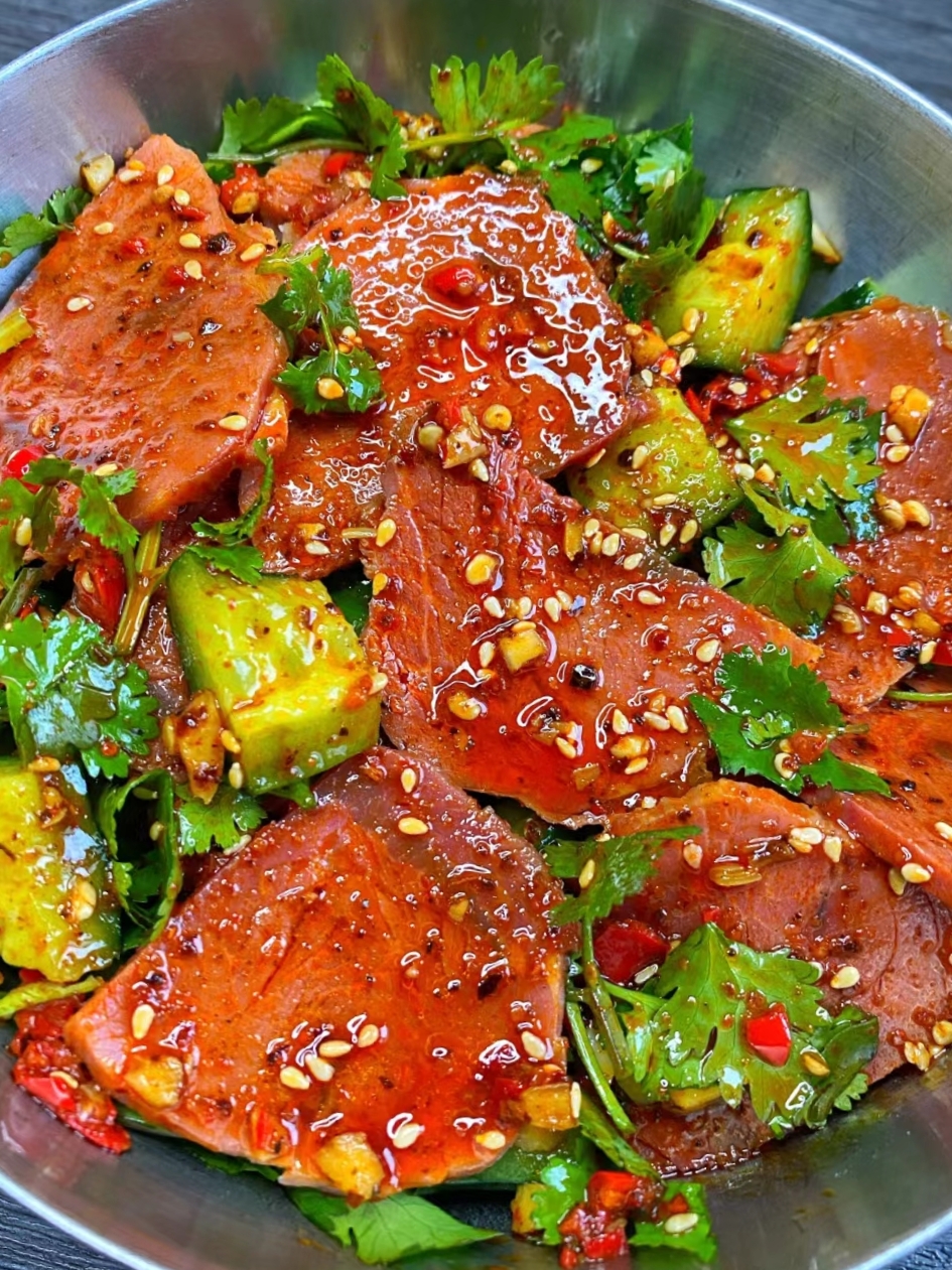 凉菜牛肉怎么切(凉菜牛肉怎么切好看)