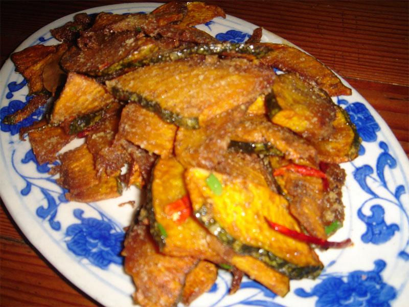 特色炸南瓜(饭店炸南瓜的做法)