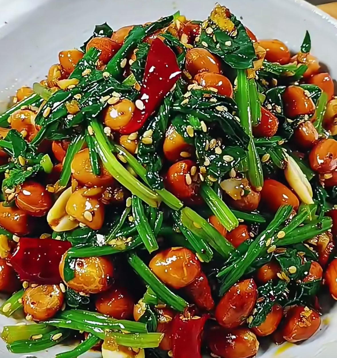 凉菜菠菜果仁(凉拌菠菜果仁怎么做好吃)