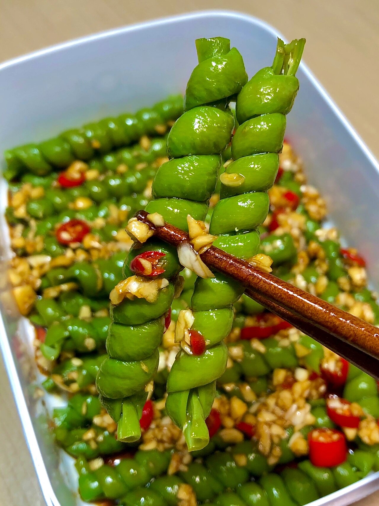 豆角凉菜炸(凉拌豆角油炸) 豆角凉菜炸(凉拌豆角油炸)