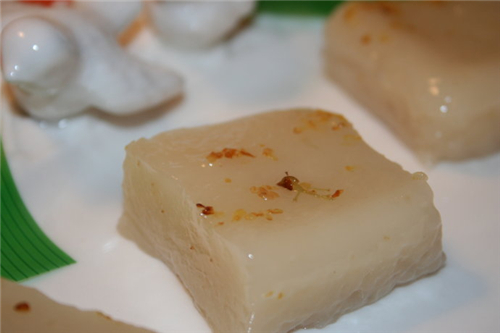 藕粉桂花糖糕小吃(藕粉桂花糖糕小吃怎么做)