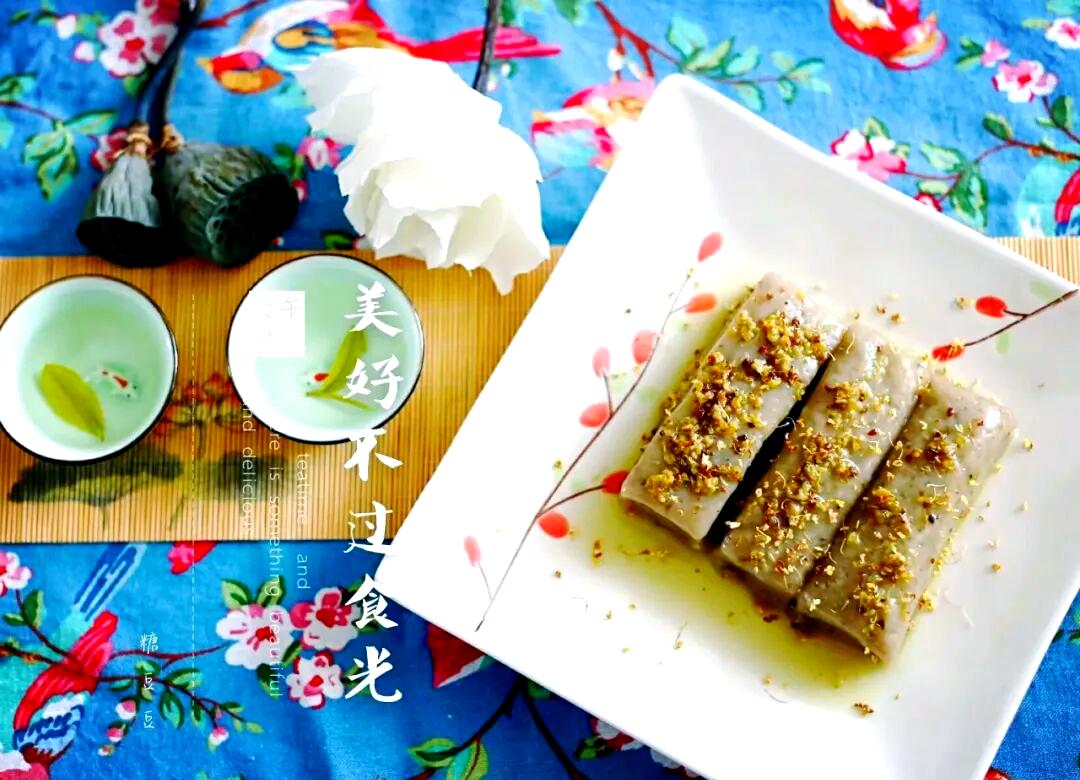 藕粉桂花糖糕小吃(藕粉桂花糖糕小吃怎么做)